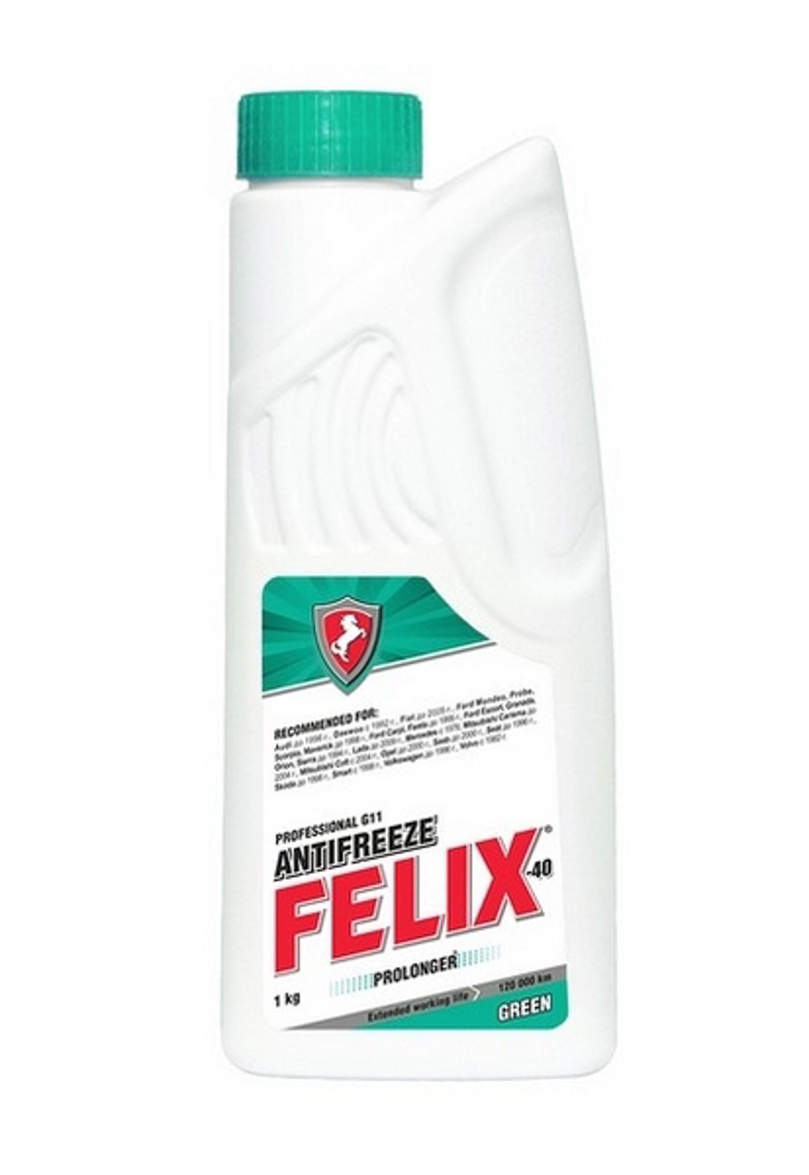 Антифриз Felix Prolonger G11 -40°C зеленый готовый 1 кг