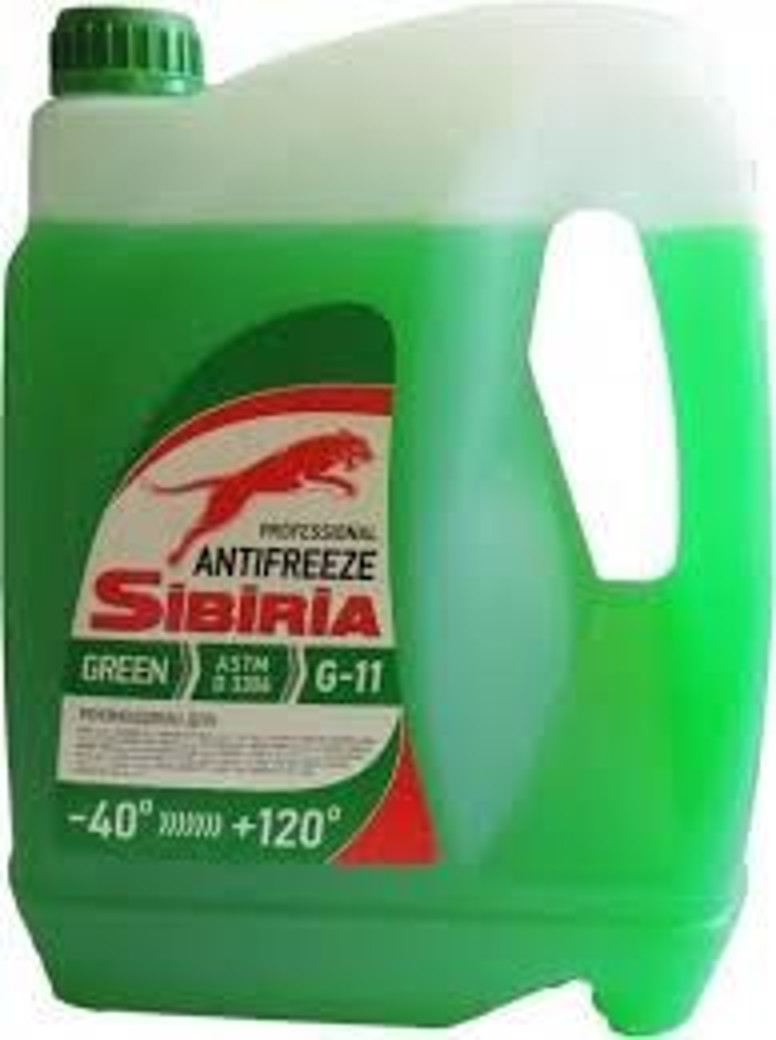 Антифриз Sibiria G11 -40°C зеленый готовый 5 кг
